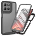 Pikkukuva 1 / 7: SKALO Motorola Moto G05 Shockproof Clear Hybrid+Näytönsuoja Suojakuori - Musta