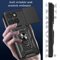 Pikkukuva 6 / 8: SKALO Motorola Edge 60 Armor Metallinen rengas -kamerasuojus Suojakuori - Musta