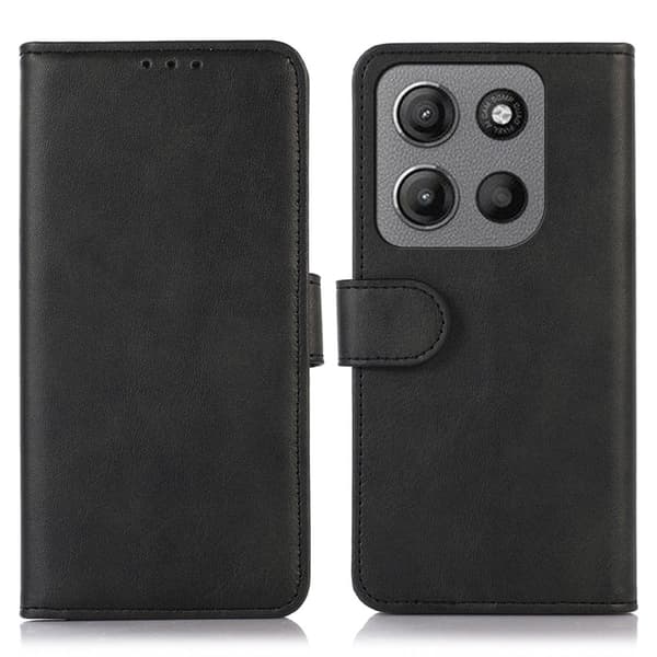 SKALO Motorola Moto G05 Premium Plånboksfodral - Svart