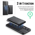 Miniatyrbillede 5 af 11: SKALO Samsung S25 Edge MAGKING K2 PU-Læder Cover Magnetisk Pung - Sort