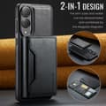 Miniatyrbillede 10 af 11: SKALO Samsung S25 Edge MAGKING K2 PU-Læder Cover Magnetisk Pung - Sort