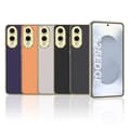 Miniatyrbild 8 av 8: SKALO Samsung S25 Edge GKK Carbon Fiber Guldkant Skal - Svart