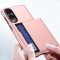 Miniatyrbillede 8 af 11: SKALO Samsung S25 Edge Armor Kortholder Cover - Sort