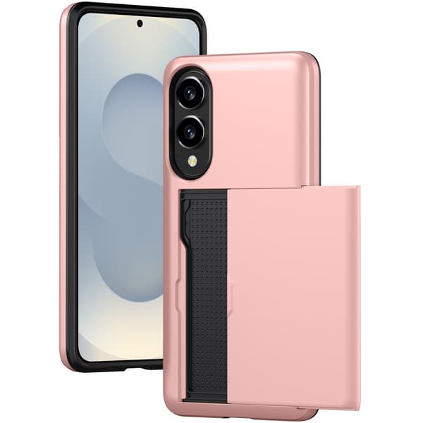 SKALO Samsung S25 Edge Armor Kortholder Cover - Sort