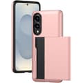 Miniatyrbillede 2 af 11: SKALO Samsung S25 Edge Armor Kortholder Cover - Sort