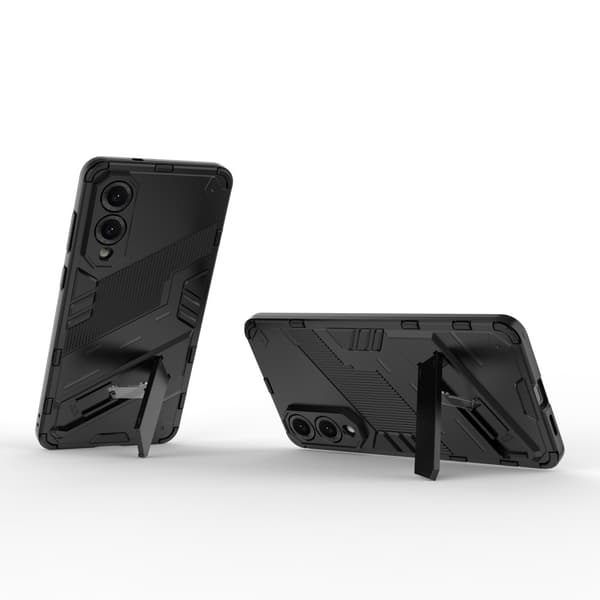 SKALO Samsung S25 Edge Armor Hybrid Punk Cover - Sort