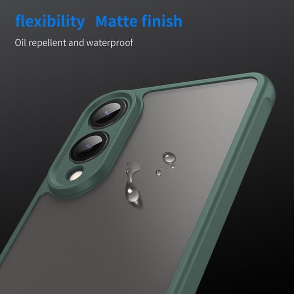 SKALO Samsung S25 Edge Color Bumper Frosted Skal - Grön