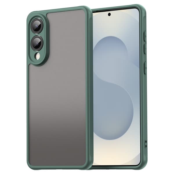 SKALO Samsung S25 Edge Color Bumper Frosted Skal - Grön