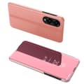 Pikkukuva 1 / 7: SKALO Samsung S25 Edge Clear View Lompakkokotelo - Ruusukulta