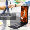 Pikkukuva 4 / 11: SKALO Samsung S25 Edge Pysty PU-nahka Suojakuori - Musta