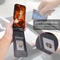 Pikkukuva 5 / 11: SKALO Samsung S25 Edge Pysty PU-nahka Suojakuori - Musta