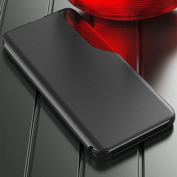 SKALO Samsung S25 Edge Clear View Window Cover - Rød