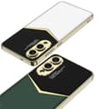 Miniatyrbillede 5 af 7: SKALO Samsung S25 Edge GKK PU-Læder Guldkant Cover - Sort