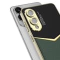 Miniatyrbillede 7 af 7: SKALO Samsung S25 Edge GKK PU-Læder Guldkant Cover - Sort