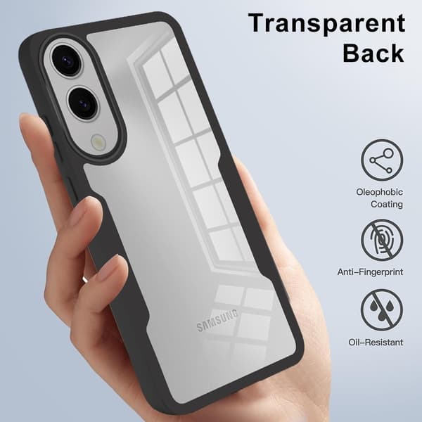 SKALO Samsung S25 Edge 360 TPU Cover - Sort