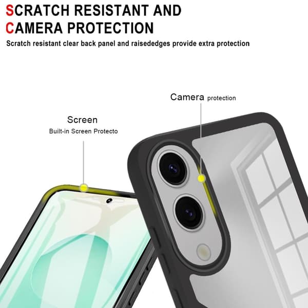 SKALO Samsung S25 Edge 360 TPU Cover - Sort