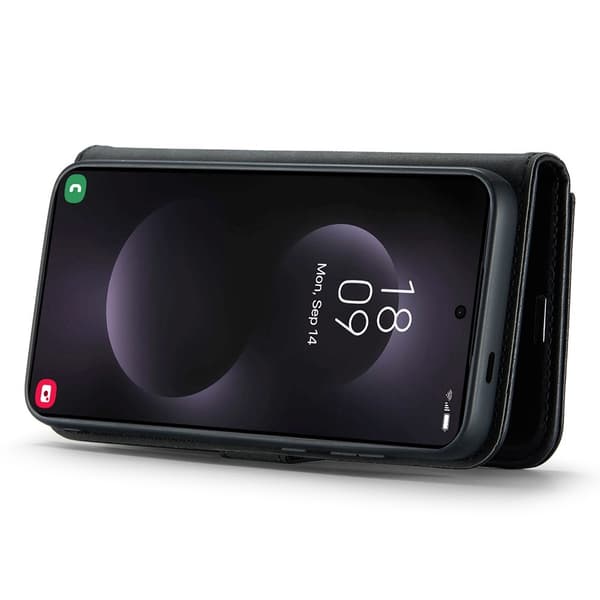 DG MING Samsung S25 Edge 2-i-1 Magnet Flip Cover - Sort