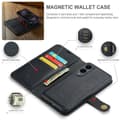 Miniatyrbillede 4 af 11: DG MING Samsung S25 Edge 2-i-1 Magnet Flip Cover - Sort