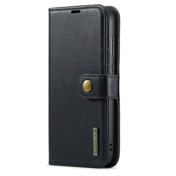 DG MING Samsung S25 Edge 2-i-1 Magnet Flip Cover - Sort