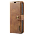 Miniatyrbild 10 av 11: DG MING Samsung S25 Edge 2-i-1 Magnet Plånboksfodral - Brun