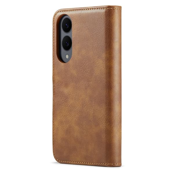 DG MING Samsung S25 Edge 2-i-1 Magnet Plånboksfodral - Brun