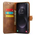 Miniatyrbild 2 av 11: DG MING Samsung S25 Edge 2-i-1 Magnet Plånboksfodral - Brun