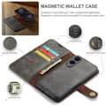 Pikkukuva 4 / 11: DG MING Samsung S25 Edge 2-in-1 Magneetti Lompakkokotelo - Harmaa