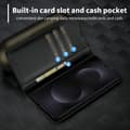 Pikkukuva 5 / 11: SKALO Samsung S25 Edge LC.IMEEKE Carbon Fiber Lompakkokotelo - Musta