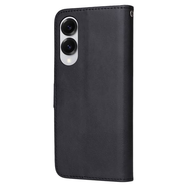 SKALO Samsung S25 Edge 2-in-1 Magneettinen Irrotettava Lompakkokotelo - Musta