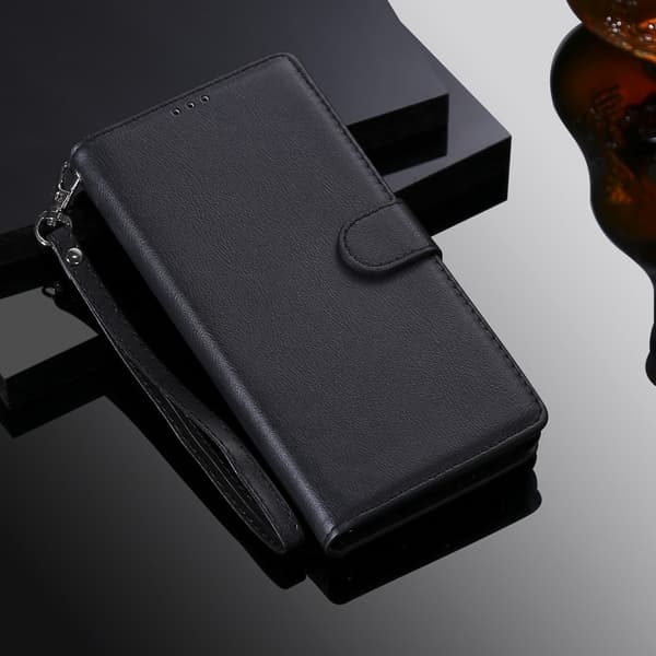 SKALO Samsung S25 Edge 2-in-1 Magneettinen Irrotettava Lompakkokotelo - Musta