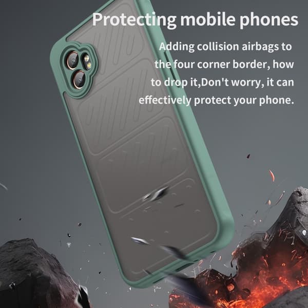 SKALO Samsung XCover7 Pro Color Bumper Frosted Suojakuori - Vihreä