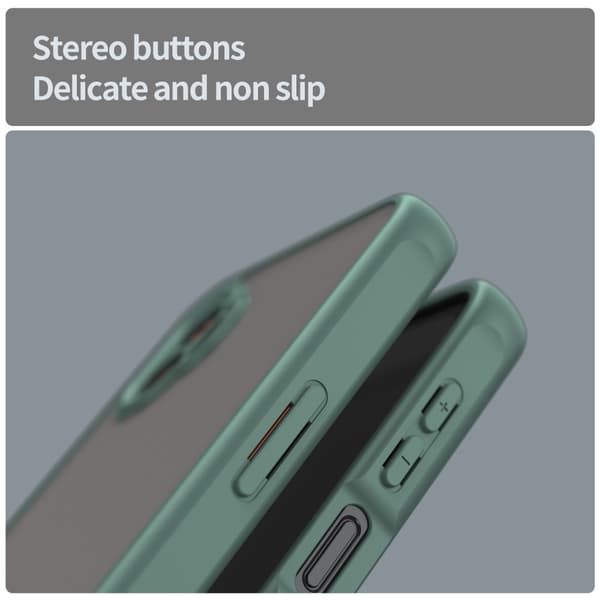 SKALO Samsung XCover7 Pro Color Bumper Frosted Suojakuori - Vihreä