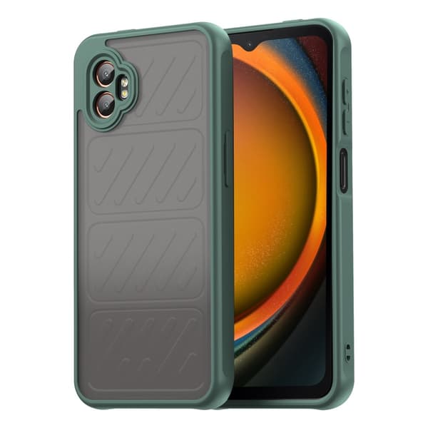 SKALO Samsung XCover7 Pro Color Bumper Frosted Suojakuori - Vihreä