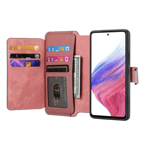 SKALO Samsung S25 Edge CASENEO MW-02 Lompakkokotelo - Pinkki