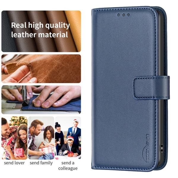SKALO Samsung XCover7 Pro BINFEN COLOR BF17 Lompakkokotelo - Sininen