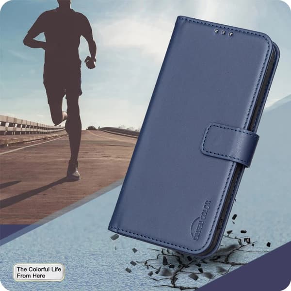 SKALO Samsung XCover7 Pro BINFEN COLOR BF17 Lompakkokotelo - Sininen