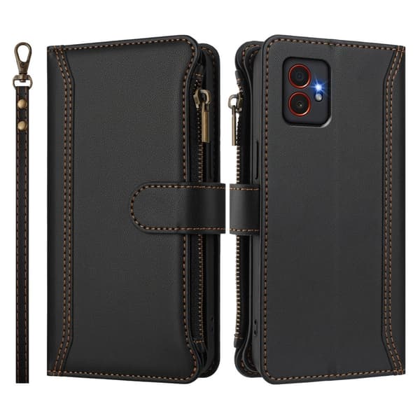 SKALO Samsung XCover7 Pro Stor Tegnebog 11-RUM Flip Cover - Sort