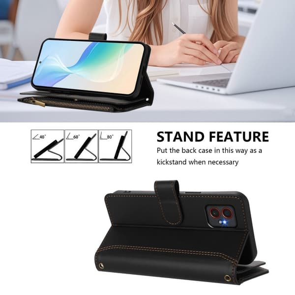 SKALO Samsung XCover7 Pro Stor Tegnebog 11-RUM Flip Cover - Sort