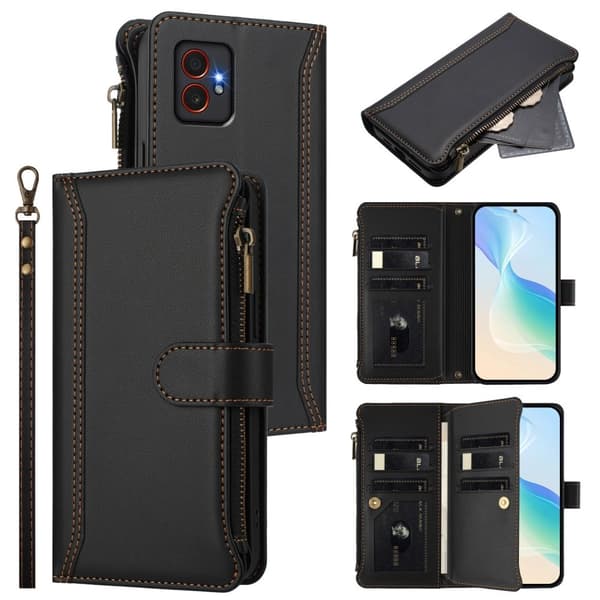 SKALO Samsung XCover7 Pro Stor Tegnebog 11-RUM Flip Cover - Sort