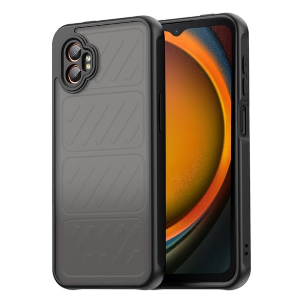 SKALO Samsung XCover7 Pro Color Bumper Frosted Suojakuori - Musta