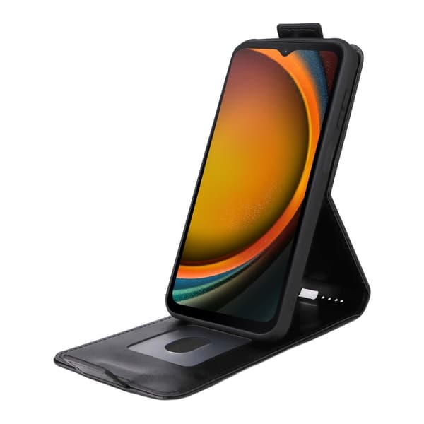 SKALO Samsung XCover7 Pro Pysty PU-nahka Suojakuori - Musta