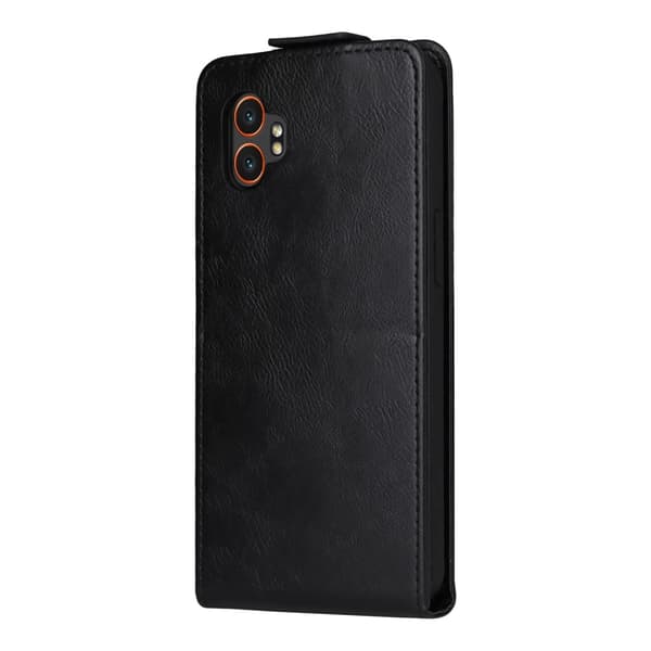 SKALO Samsung XCover7 Pro Pysty PU-nahka Suojakuori - Musta