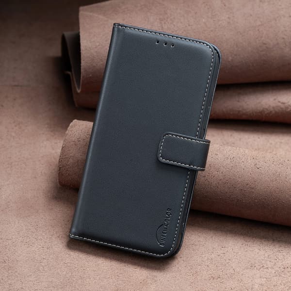 SKALO Samsung XCover7 Pro BINFEN COLOR BF17 Lompakkokotelo - Musta
