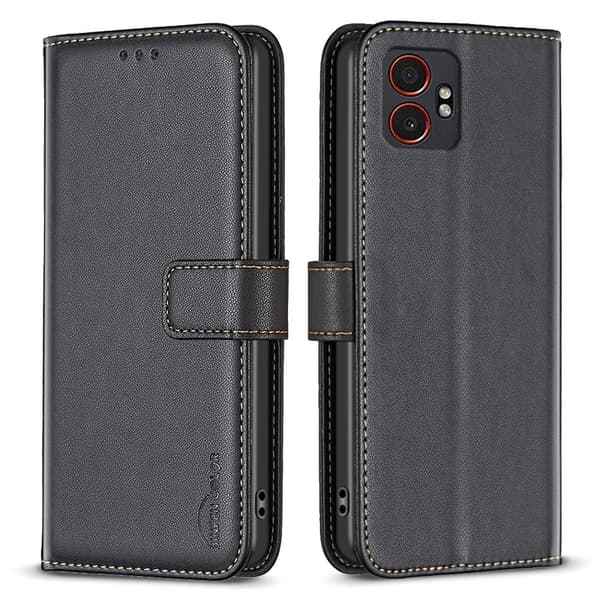 SKALO Samsung XCover7 Pro BINFEN COLOR BF17 Lompakkokotelo - Musta