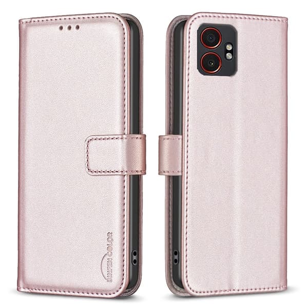 SKALO Samsung XCover7 Pro BINFEN COLOR BF17 Flip Cover - Rosa guld