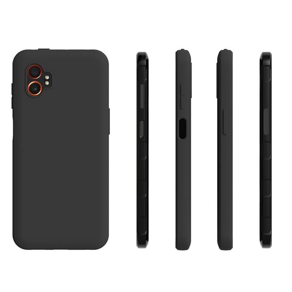 SKALO Samsung XCover7 Pro Mattamusta Ultrahohut TPU Suojakuori - Musta