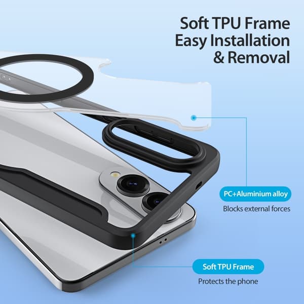DUX DUCIS Samsung S25 Edge Skin X Pro Lompakkokotelo - Musta
