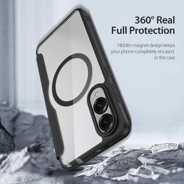 DUX DUCIS Samsung S25 Edge Skin X Pro Lompakkokotelo - Musta