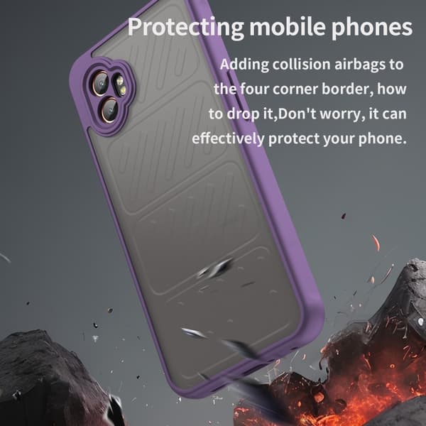 SKALO Samsung XCover7 Pro Color Bumper Frosted Suojakuori - Violetti