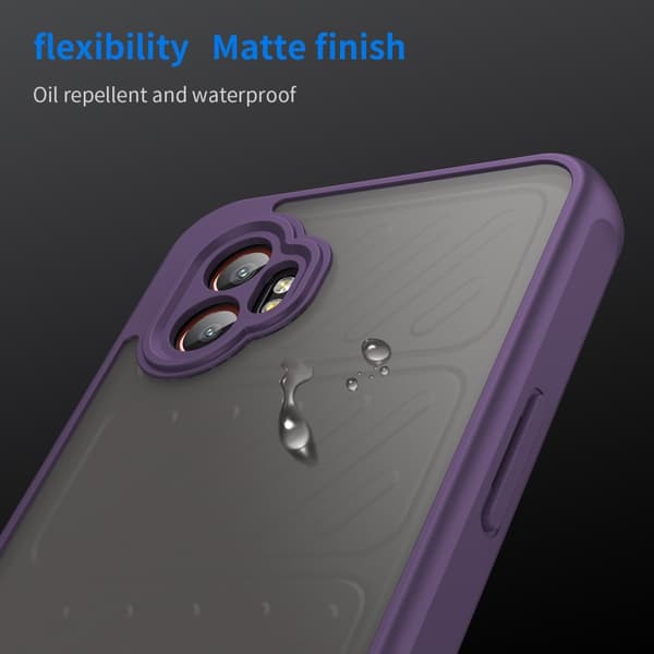 SKALO Samsung XCover7 Pro Color Bumper Frosted Suojakuori - Violetti
